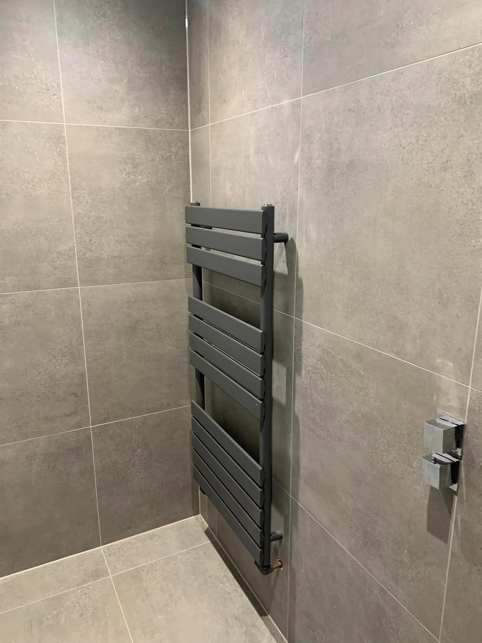 new radiator on the wall