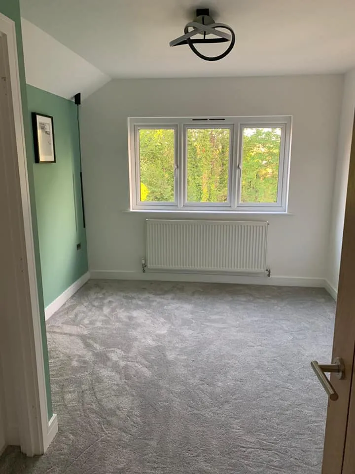 new bedroom with radiator